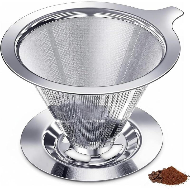 Coffee Equipment Pour Over - Cafetera de goteo de acero inoxidable