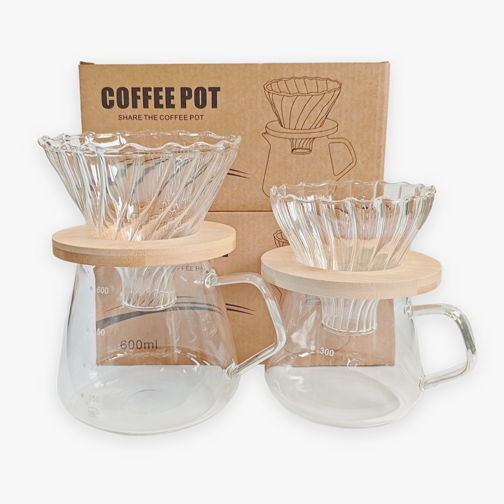 Coffee Equipment Pour Over - Punana-Juego de cafetera de 600ml, jarra