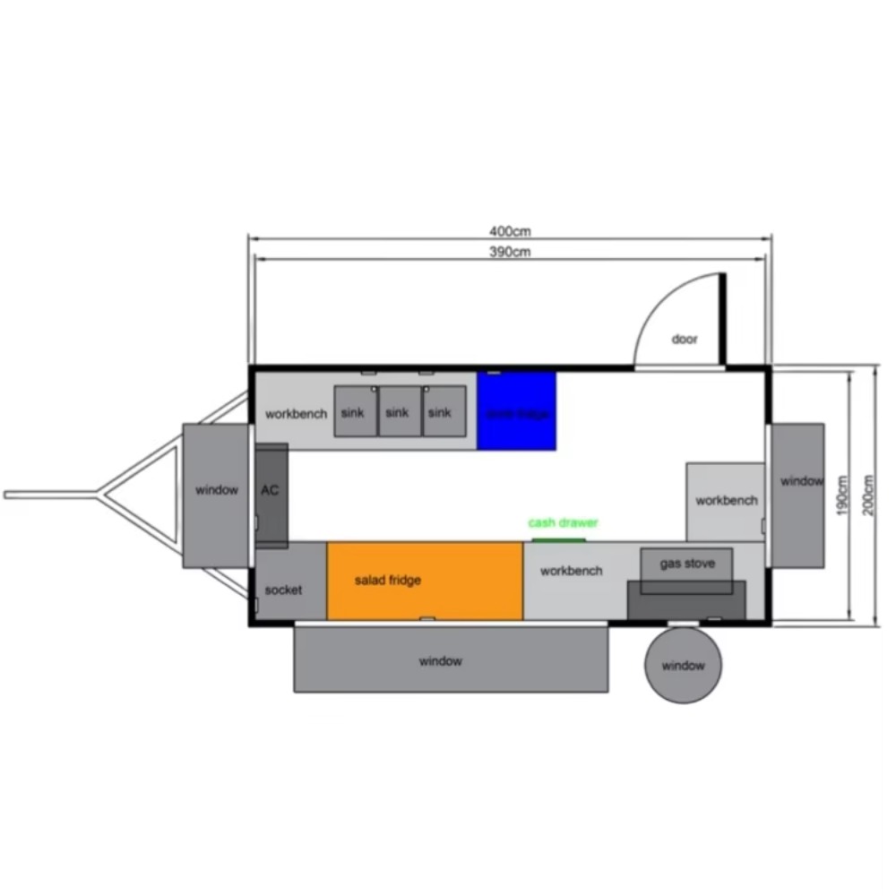 Remolque de camión de comida d - Coffee Equipment Stores reseña y precio