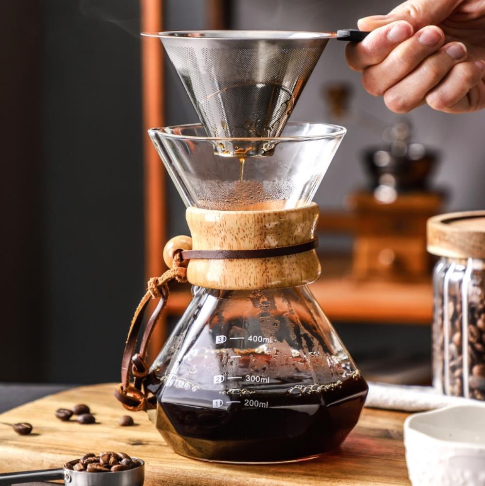 Cafetera de vidrio con filtro  - Coffee Equipment Pour Over reseña y precio
