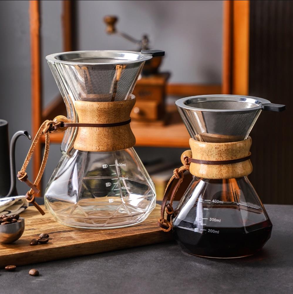 Cafetera de vidrio con filtro  - Coffee Equipment Pour Over reseña y precio