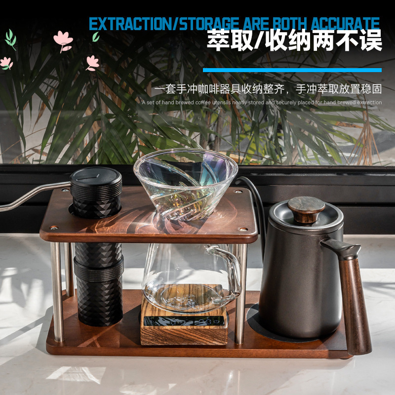 Soporte de madera maciza para  - Coffee Equipment Pour Over reseña y precio