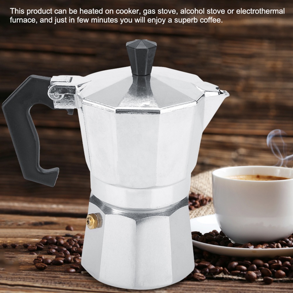 Cafetera Moka de Aluminio para - Coffee Equipment For Cafe reseña y precio