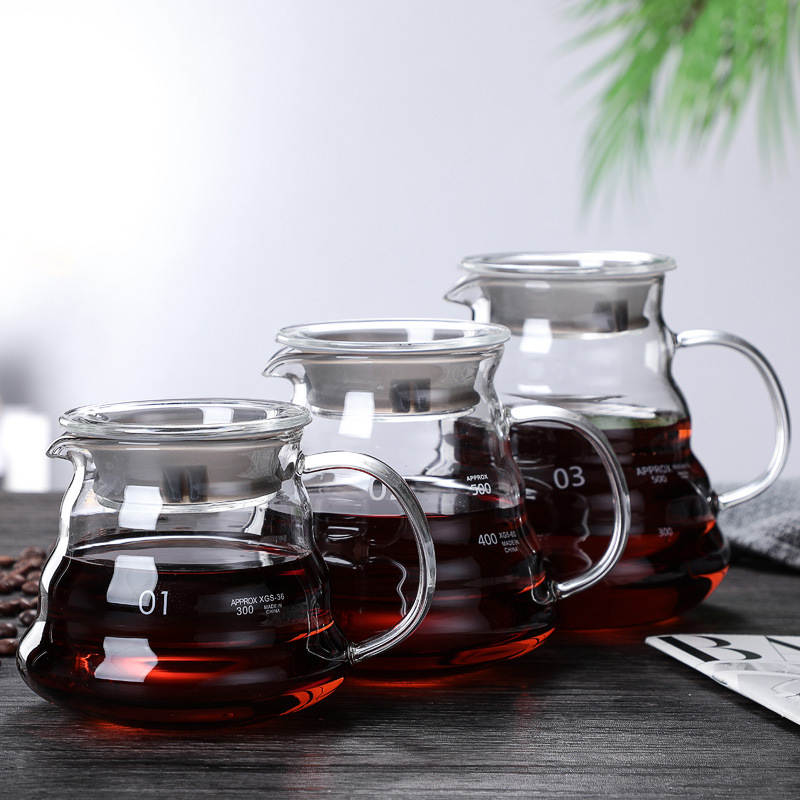 Juego de cafetera de vidrio de - Coffee Equipment Pour Over reseña y precio