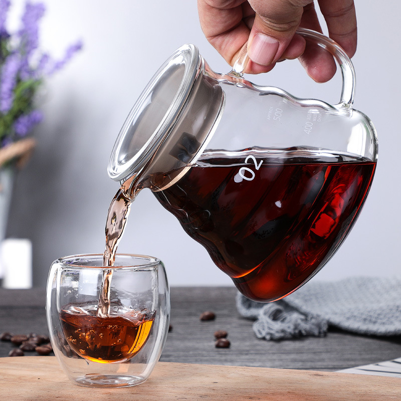 Juego de cafetera de vidrio de - Coffee Equipment Pour Over reseña y precio
