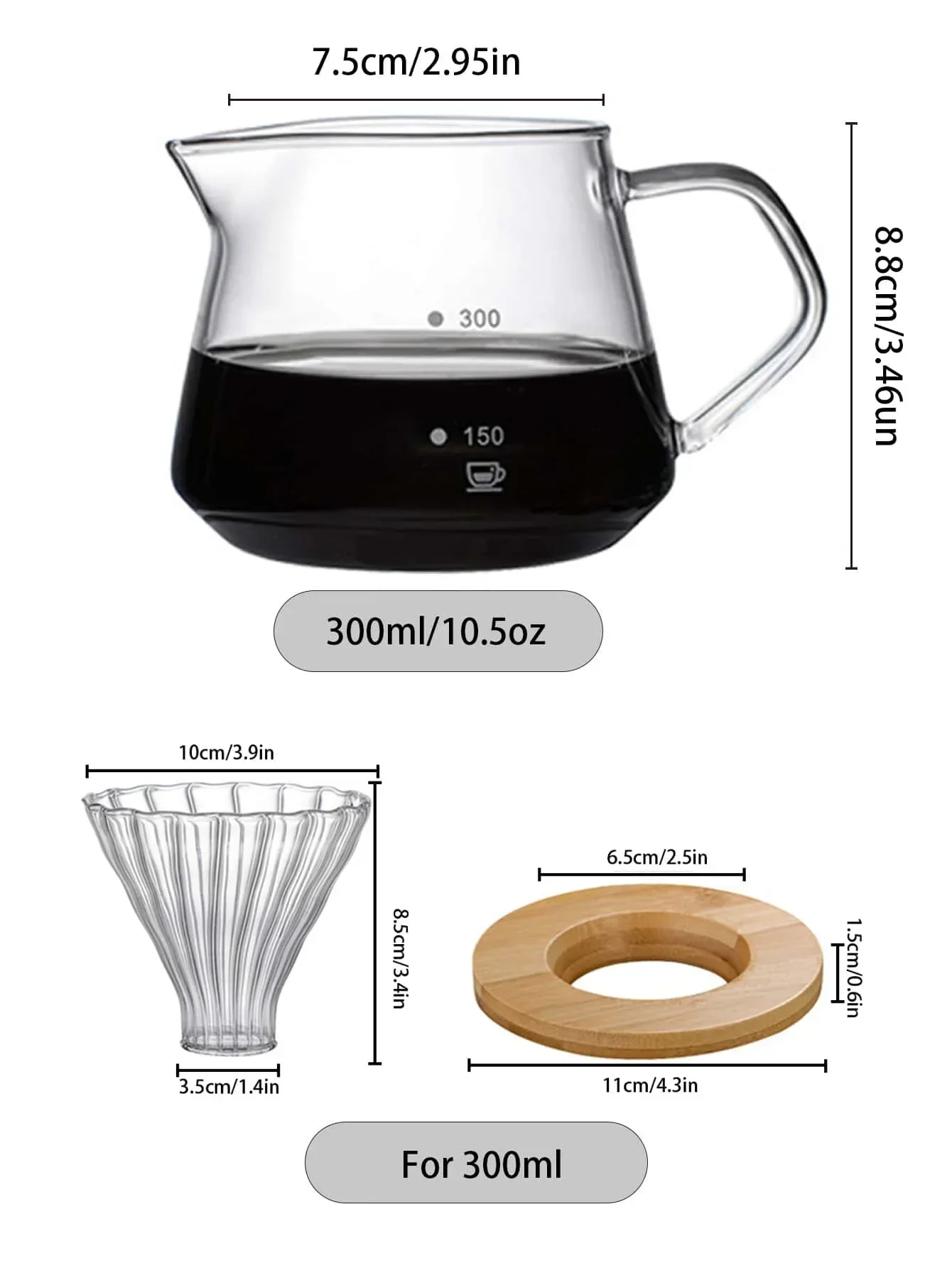 Punana-Juego de cafetera de 60 - Coffee Equipment Pour Over reseña y precio